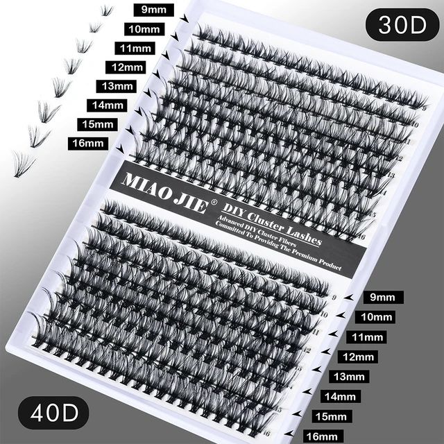 MJ30D 40D 60D 80D Mixed Tray Individual Lashes 3D Russia Volume Eye Lashes Soft Natural Lashes Mink Lash Cluster False Eyelashes