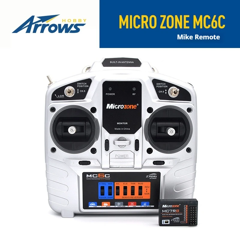 

Blue Arrow Aircraft Model Mike 6-channel MC-6C Aircraft Model Aircraft Remote Control Receiver 2.4G UAV Fixed Wing