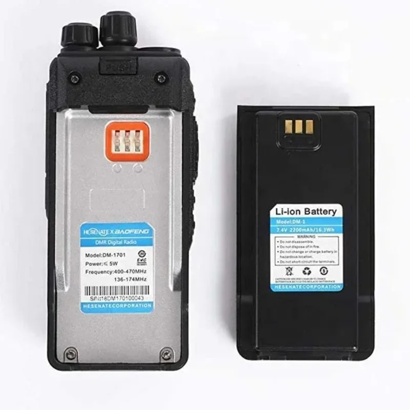 

DM 1701 Dual Band Dual True Time Slot Station Tier II Building Shop Mall DMR Analog Amateur Digital Radio Walkie Talkie