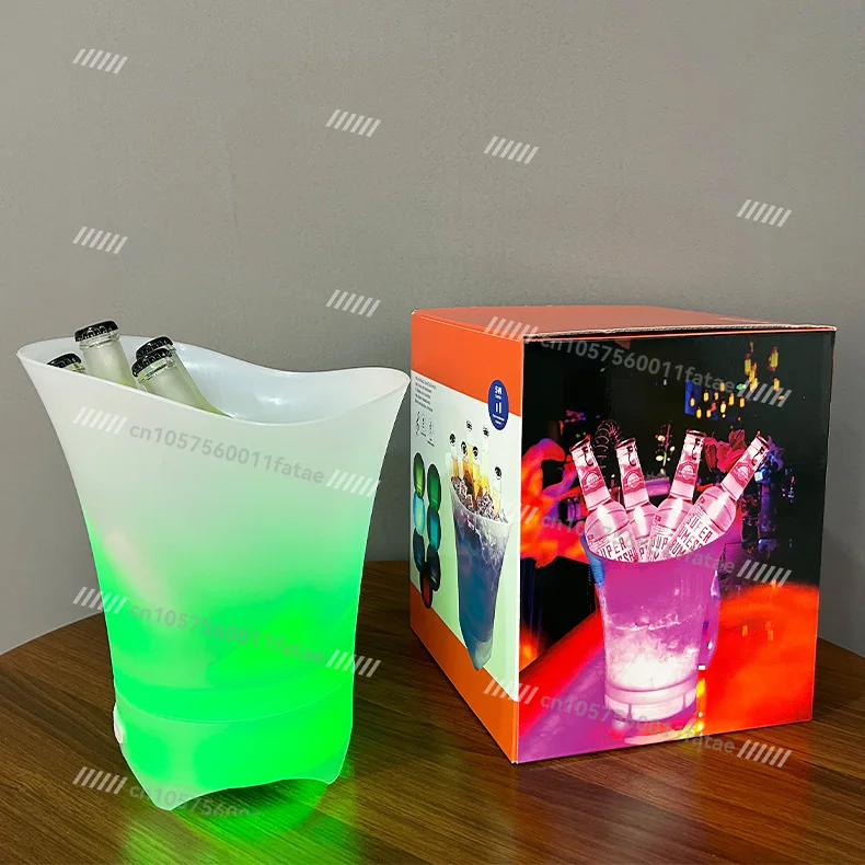

Luminous Bluetooth Ice Bucket LED Light Portable Small Audio Beer Bucket Camping Ice Bucket