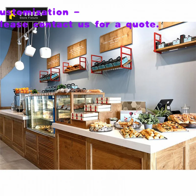 

Индивидуальный дизайн интерьера современной пекарни, витрины для хлеба, дизайн шкафов, офисы для пекарни