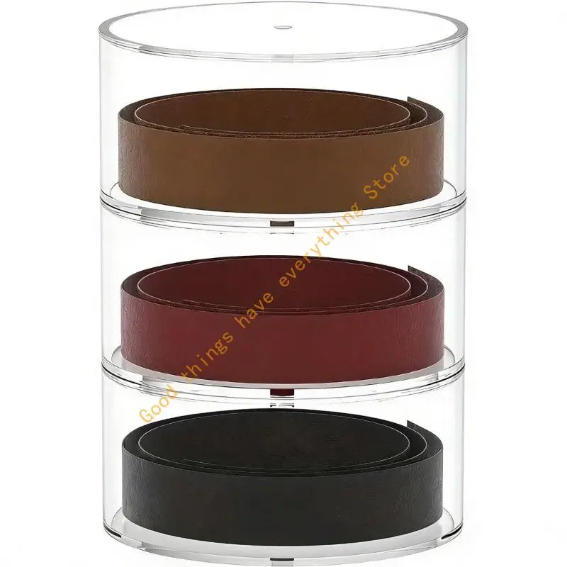 

Acrylic Belt Storage With 3 Detachable Layers For Convenient Access And Practical Closet Solution 55KF