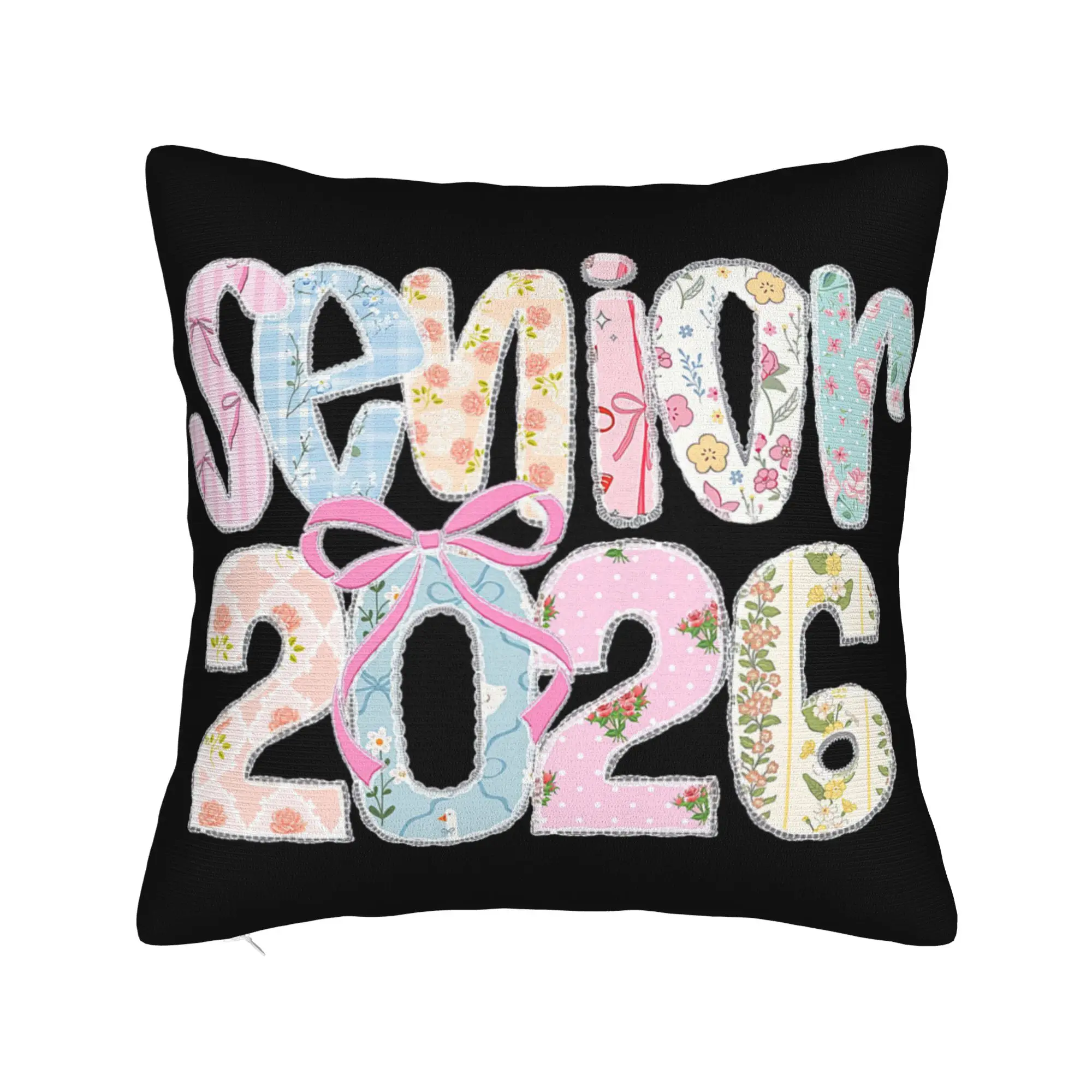 Decorative Pillowcase Class of 2026 Senior Graduation Merchandise Living Room  Pillow Case Cover Square Style Multi Size