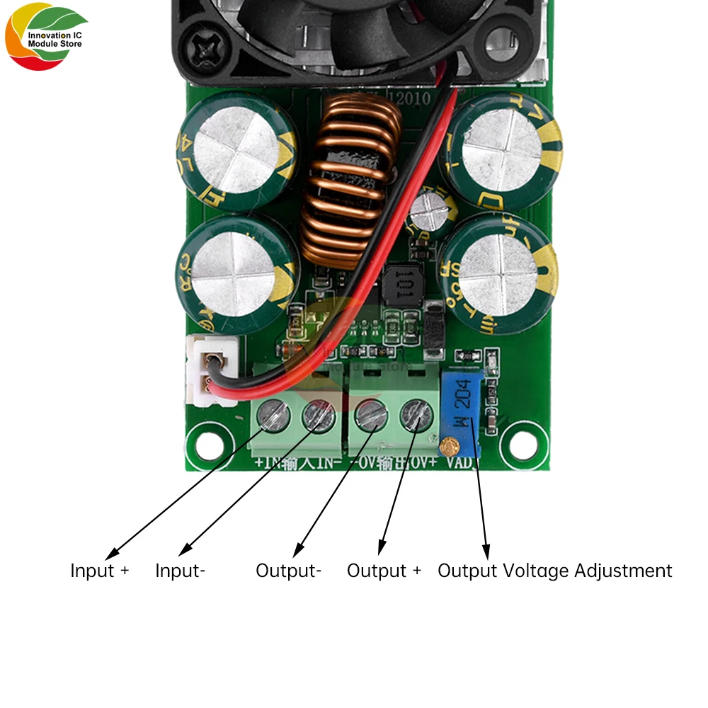 DC-DC DC Modul Buck Dapat Disesuaikan DC25-120V Ke DC1.2-35V Modul Regulator Tegangan Step Down