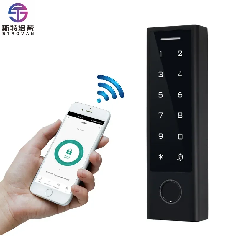 Aluminum Alloy Smart Door Lock Fingerprint & Password Access Control System