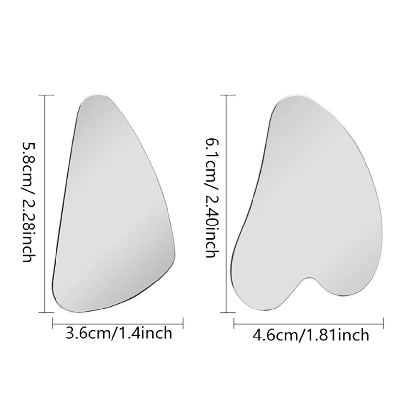 스테인레스 스틸 구아샤 스크레이퍼 마사지 도구, 얼굴 목 바디, 얼굴 피부 관리, 구아샤 보드, 얼굴 마사지기, 1 개