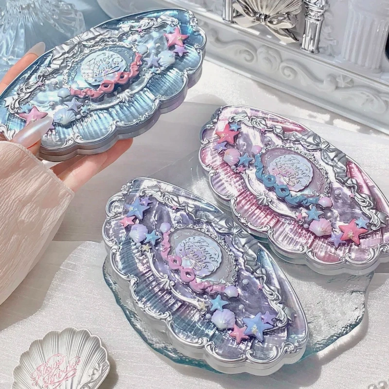 Flower Know Shells Jewel Collection Make-up 6-Farben-Lidschatten-Palette Augenglitter-Palette Langanhaltender Lidschatten Schönheitskosmetik