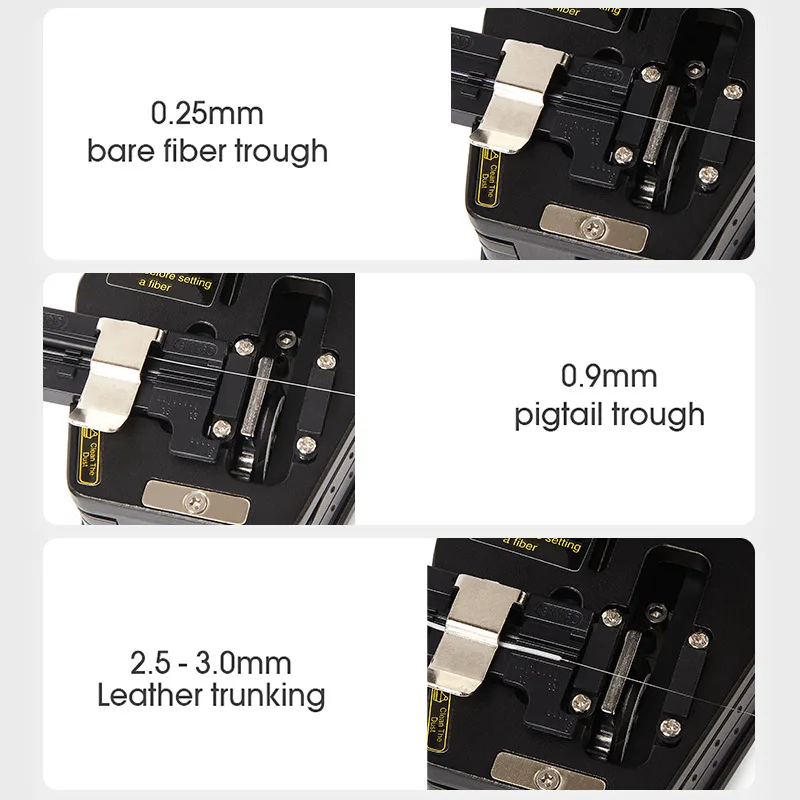 DY-6C Fiber Cleaver FTTH Fiber Tool Set Leather Cable Pigtail Fiber Tool Cutter16 Surface Blade Manufacturer