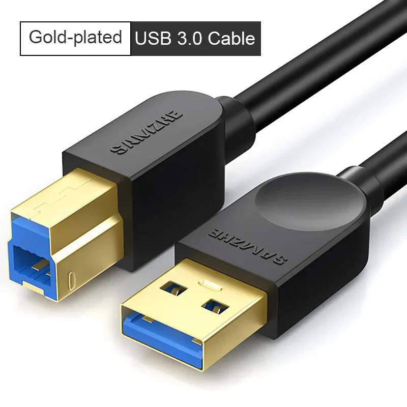 Samzhe USB2.0 Print Kabel Usb 2.0 Type A Male Naar B Male Sync Gegevens Scanner Kabel Voor Hp Canon Epson printer