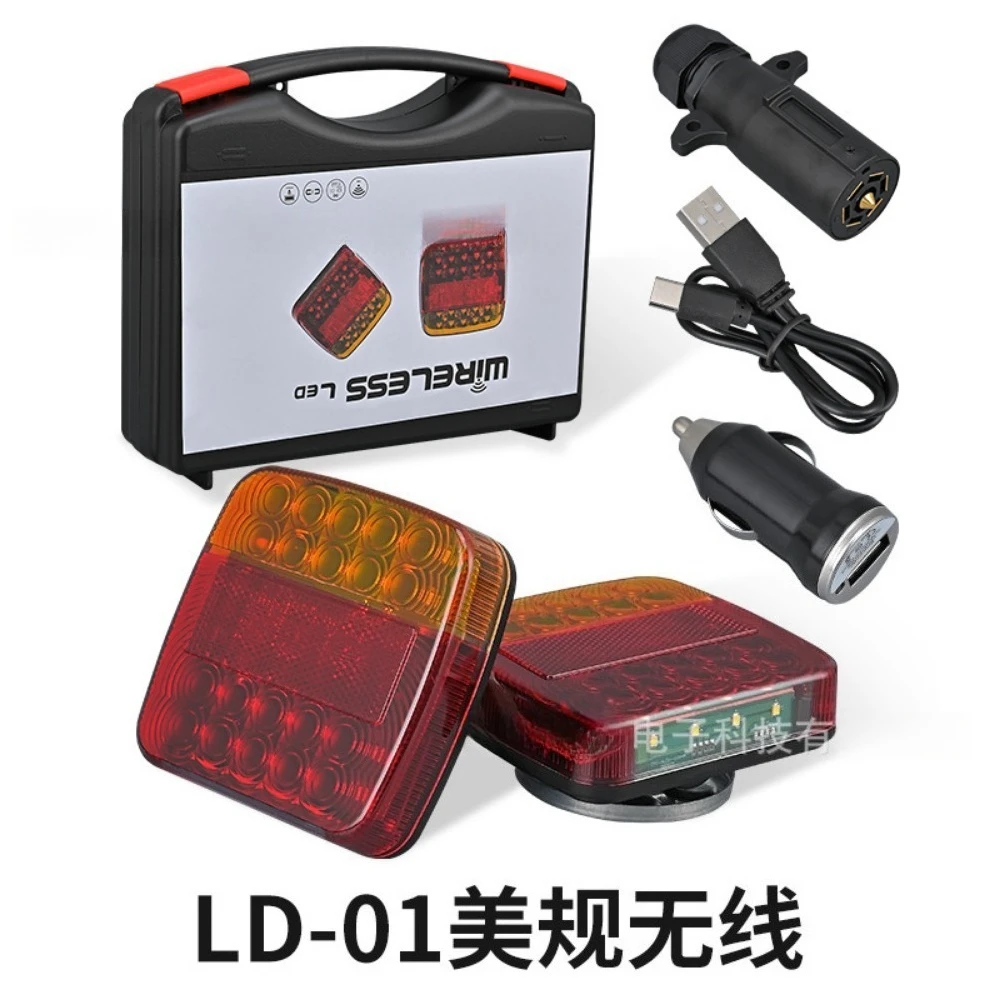 高輝度ledトラックトレーラーテールライトワイヤレスサイド警告灯