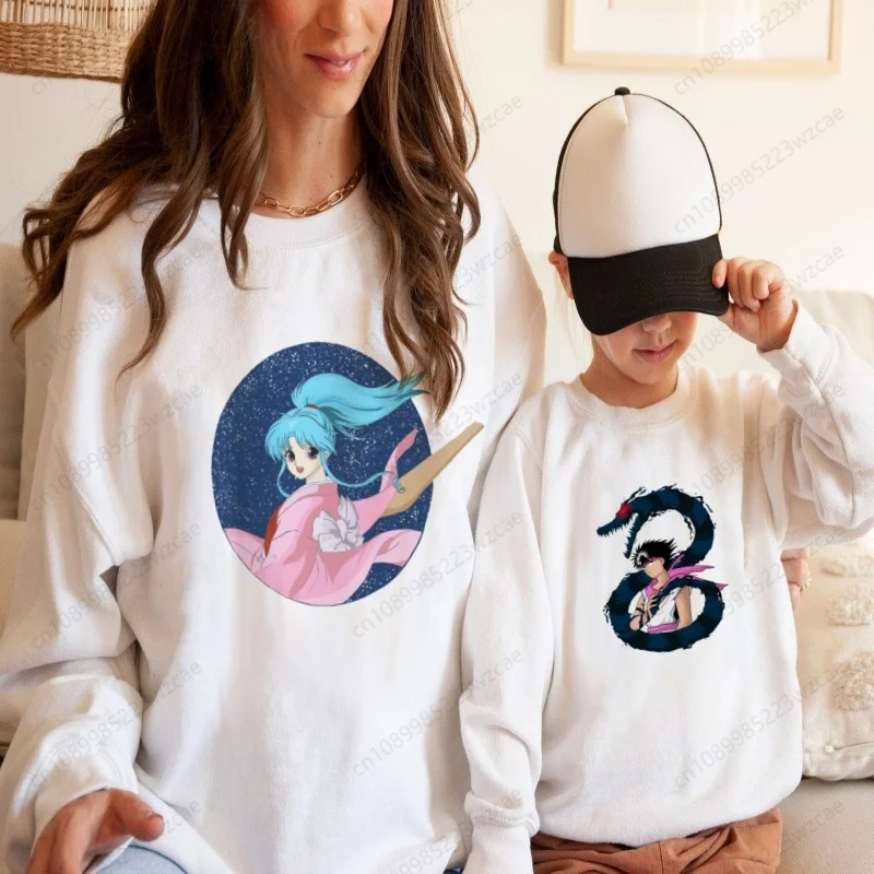 

Girls Yu Yu Hakusho Printed Sweatshirt Boys Clothes Kids Round Neck Long Sleeve Hoodies Boy
