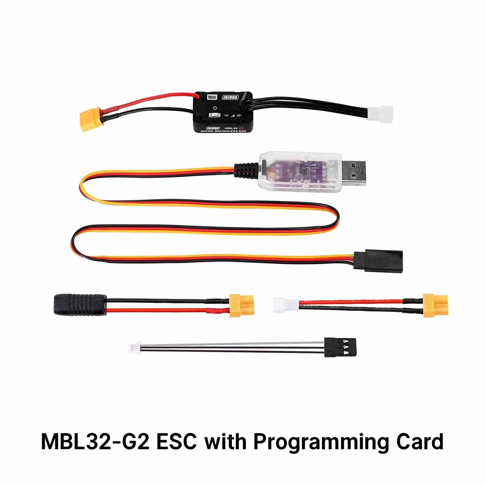 INJORA MBL32 G2 Waterdichte Micro Borstelloze ESC voor 1/24 1/18 RC Crawlers TRX4M Ascent18 SCX24