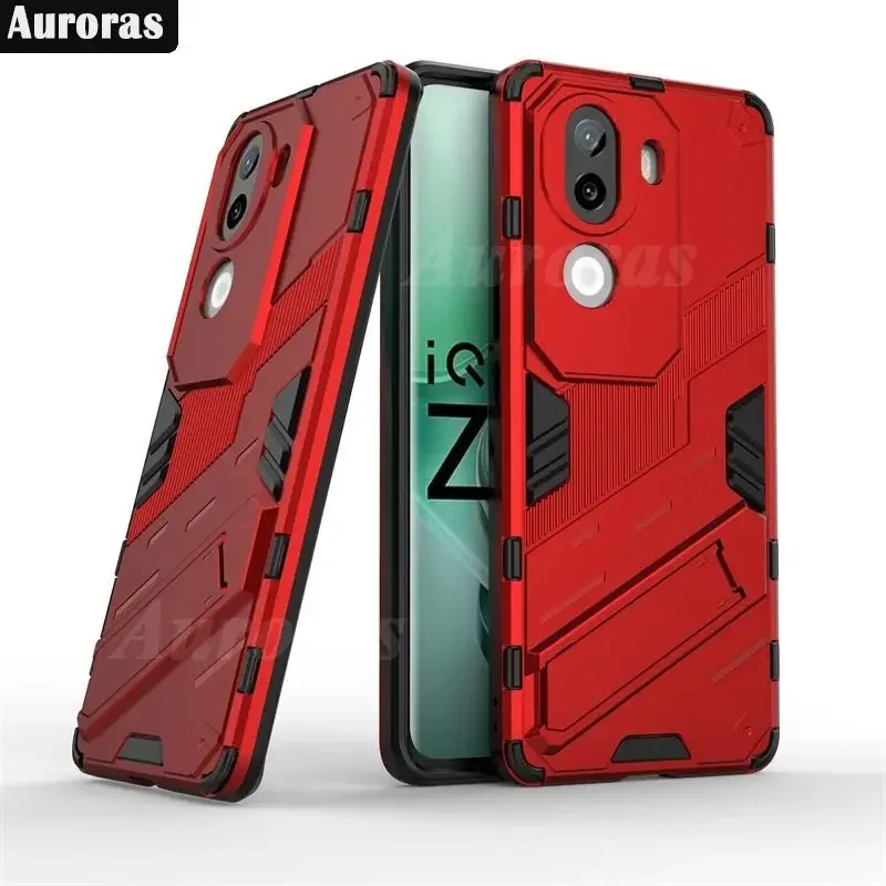 

For Vivo IQOO Z9S 5G Case Shockproof Armor Magnetic Holder Phone Cases For Vivo IQOO Z9S Pro z9s iqoo 5G Silicone Back Cover