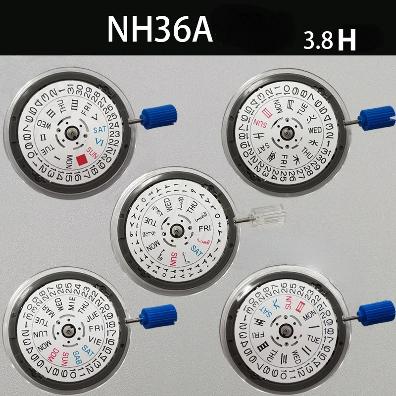 NH36A 듀얼 코어 자동 기계식 무브먼트, NH36 무브먼트, 7S36 시계 액세서리 대체, 신제품