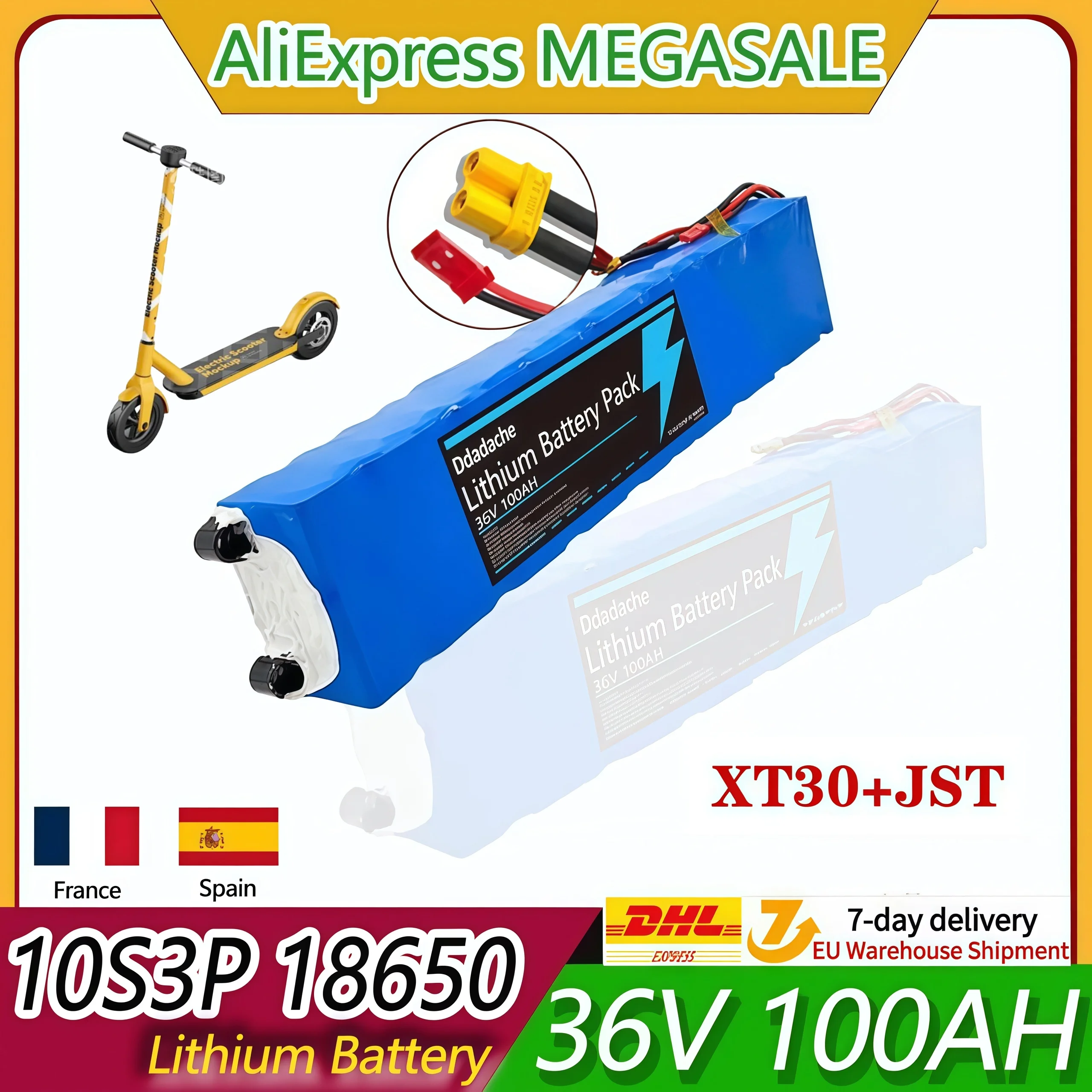 Originaler wiederaufladbarer Akku 10S3P 36V 100000mAh 36V Elektroroller-Akkupack 18650 Lithium M365 Elektroroller