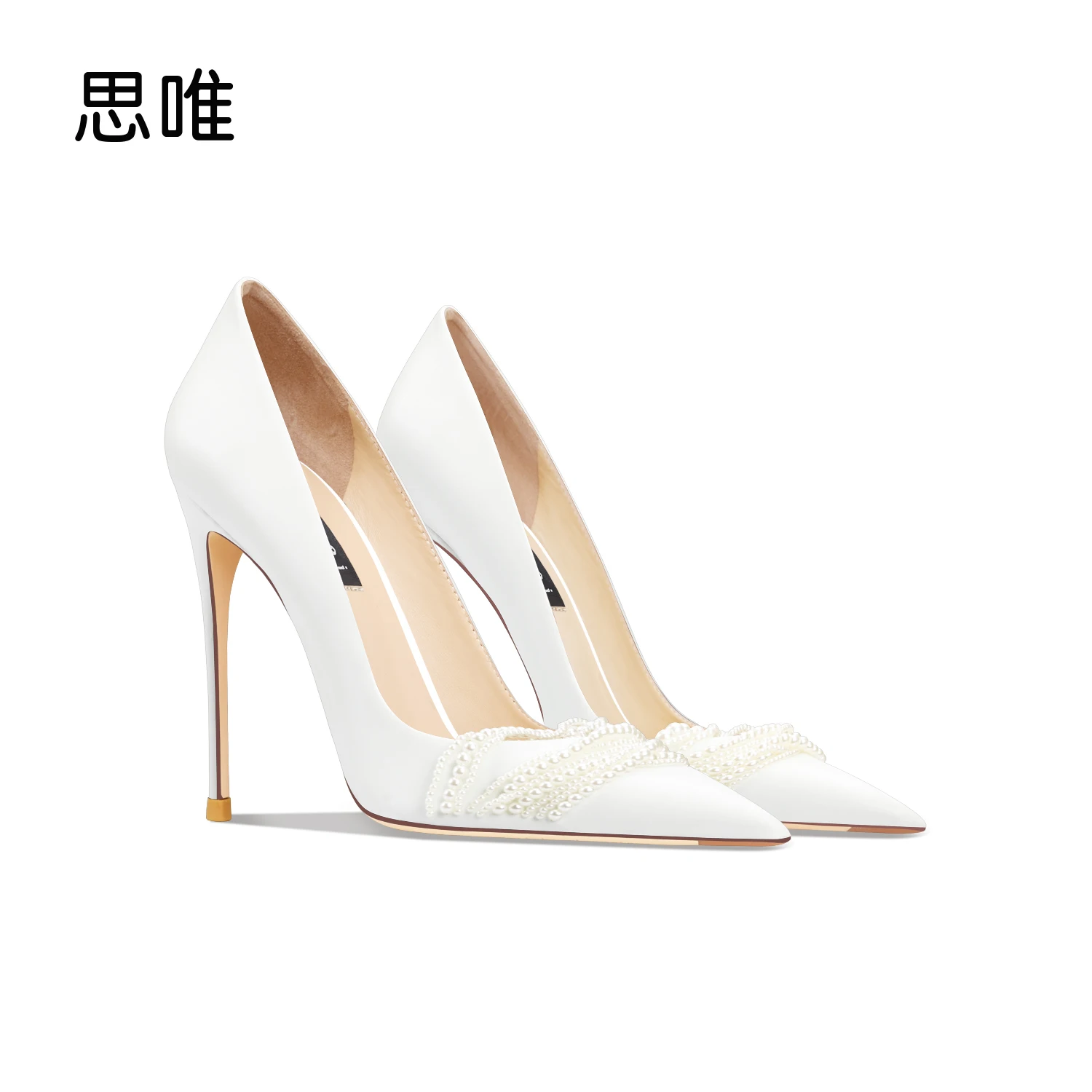 

Shoes For Women Luxury Brand Wedding Shoes Bride Pointed Toe Sexy Chic And Elegant Woman Shoes White Heels Evening Dress Shoe 10