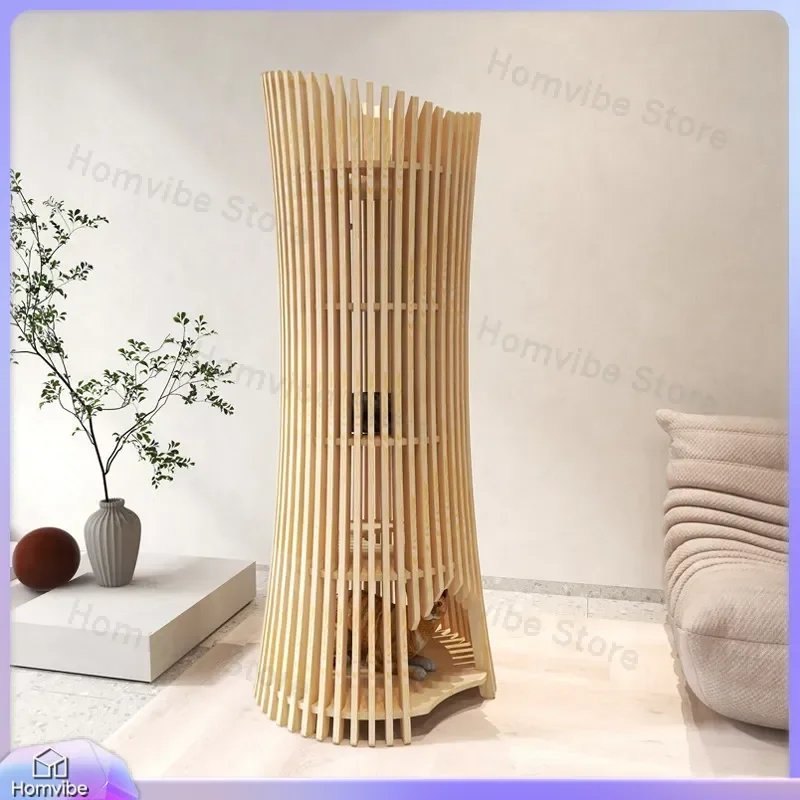 Multi Layer Cat Tree House Solid Wood Climbing Frame Villa Nest Furniture Pet Supplies Indoor Activity Center Tower Scratch