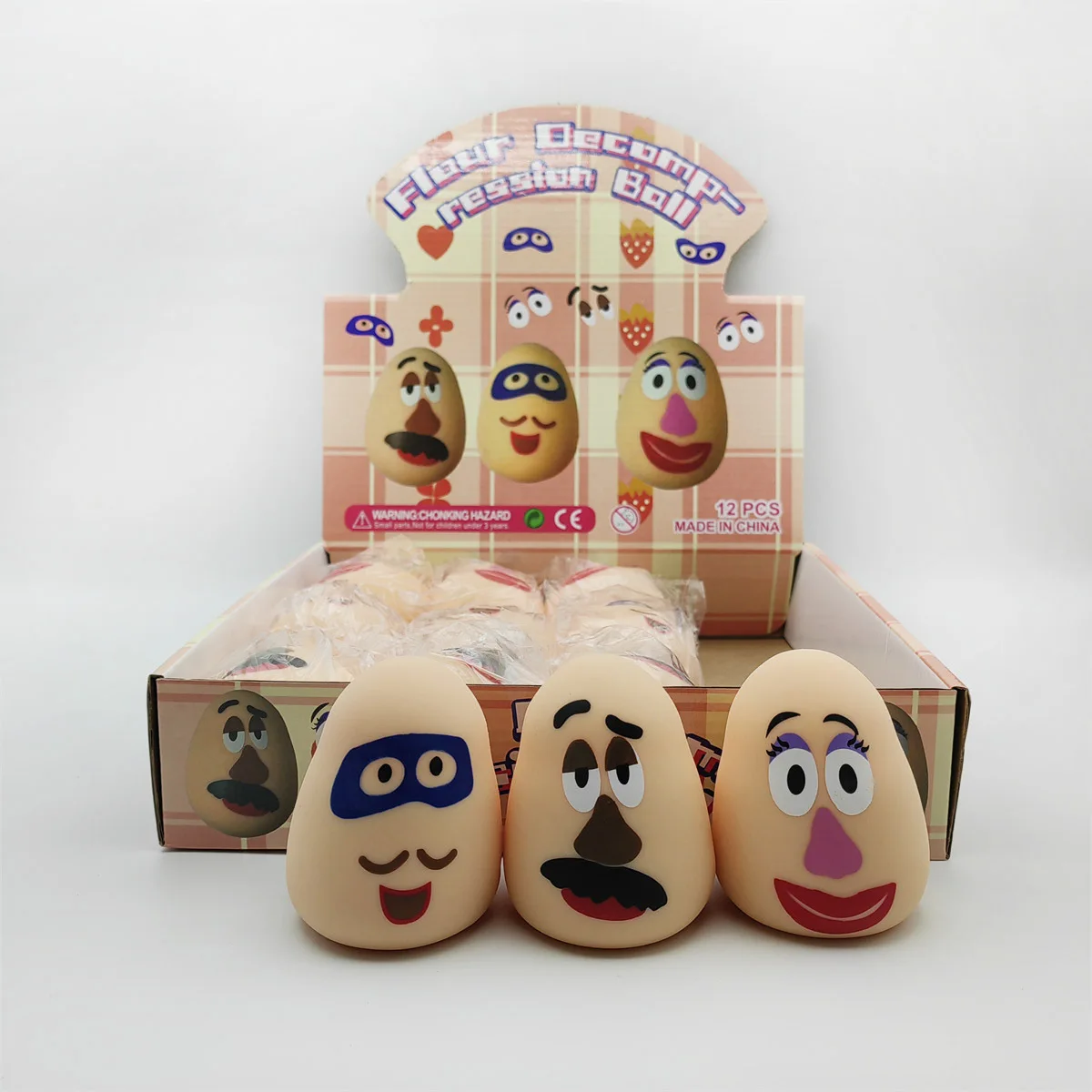Herr. Kartoffel Squishy Stressball Squishies Spielzeug Glitzer Lustige Dehnbare Quetsch-Fidget-Spielzeuge Geschenk für Fans