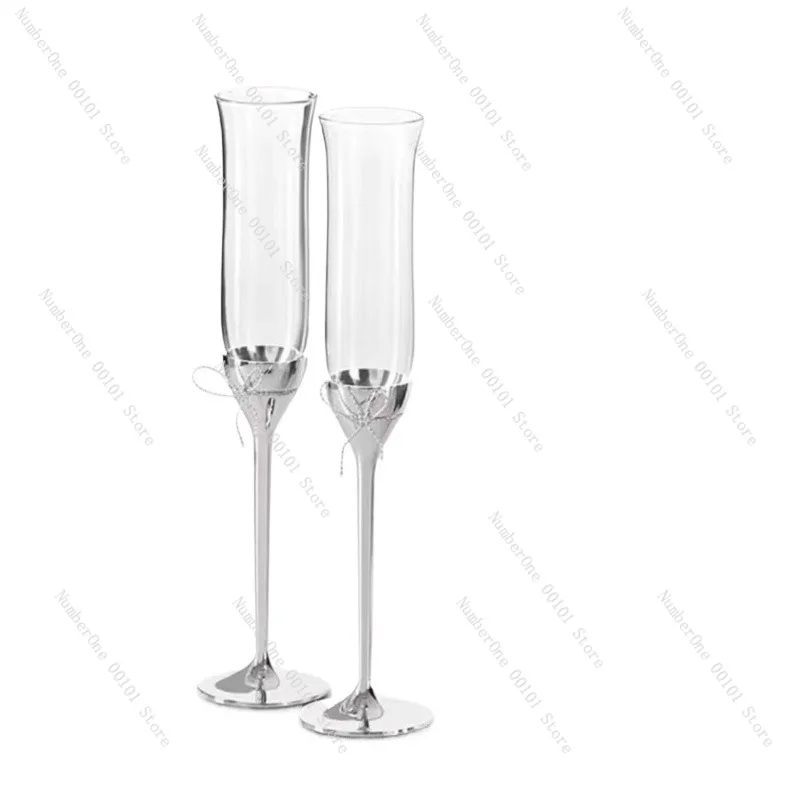Crystal Champagne Glass Set,Red Wine and Tall Drinking Glass,Elegant Transparent Goblets for Party and Home Bar Use