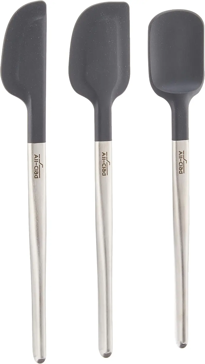 

3-Piece Silicone Kitchen Utensil Set, Heat-Resistant & Dishwasher Safe, Stainless Steel Handle