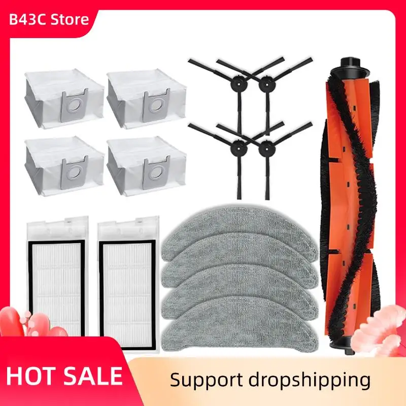 B43C запасные части для робота-пылесоса, аксессуары для Roidmi Eve Plus SDJ01RM-основная боковая щетка, фильтр Hepa, швабра, тряпка, мешок для пыли B43C запасные части для робота-пылесоса, аксессуары для Roidmi Eve Plus SDJ01RM-основная боковая щетка, фильтр Hepa, швабра, тряпка, мешок для пыли