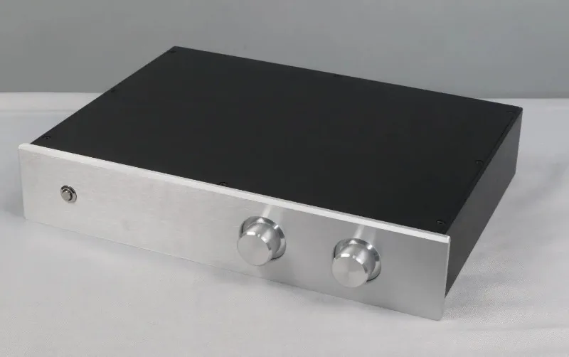 Imagem -04 - Hifi Faça Você Mesmo Audio Preamp Case Gabinete de Alumínio Completo Amplificador de Potência Chassis Prata Preto Painel Dourado para Escolher 4308