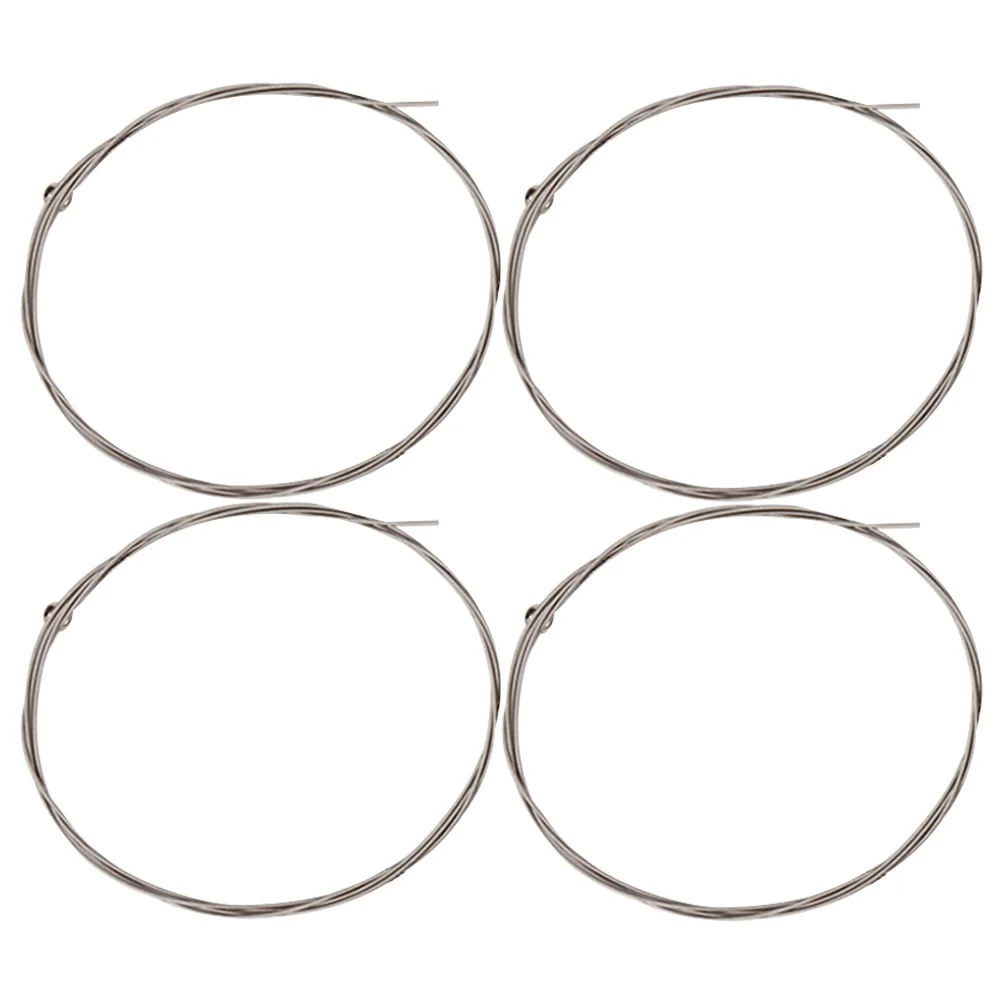 

Universal 4-String Electric Bass Strings Metal Alloy Durable Smooth Anti-Rust Bass Replacement Kit Lightweight Instrument