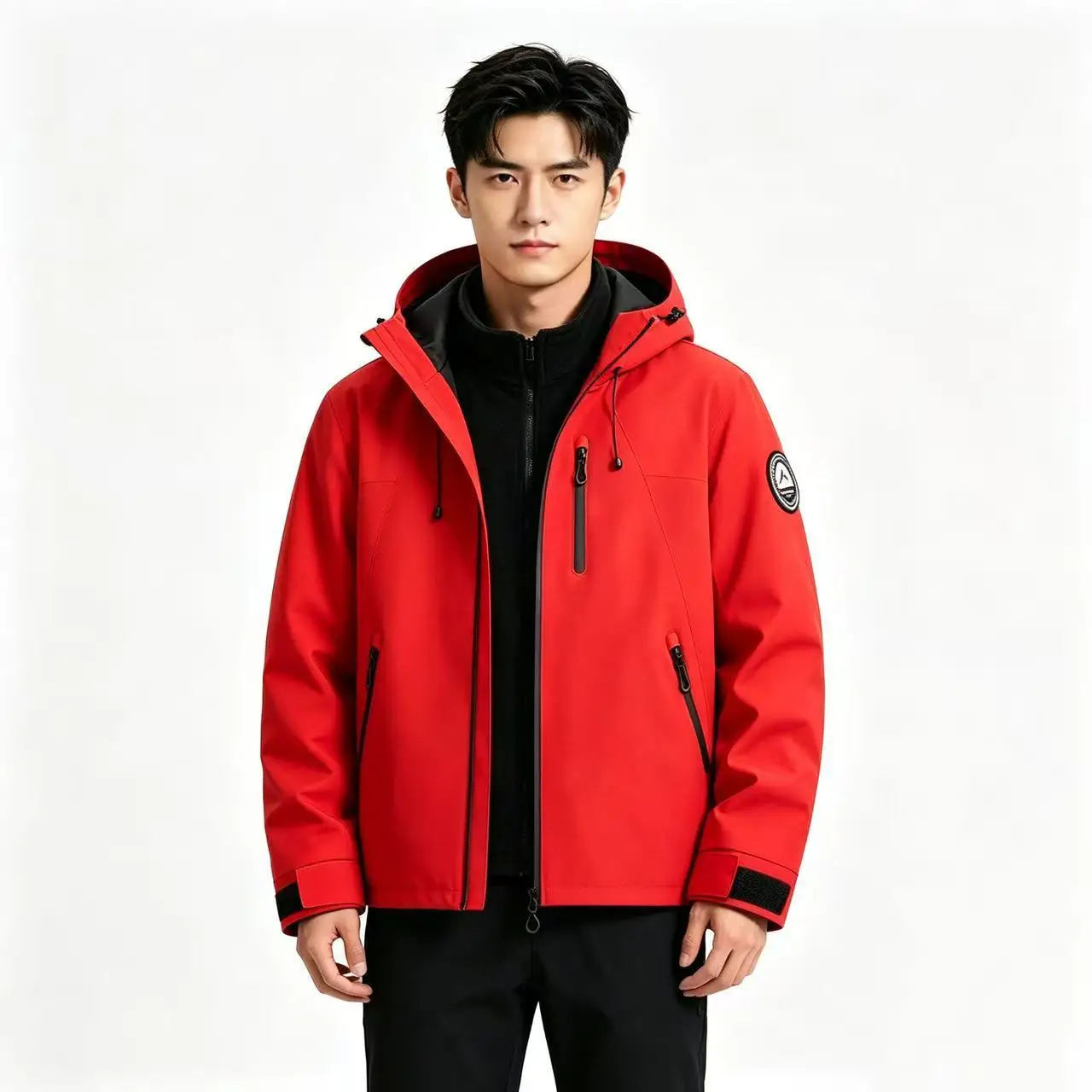 Outdoor Jacket Three-in-one Men's Autumn and Winter Windproof and Waterproof Removable Two-piece Mountaineering Suit