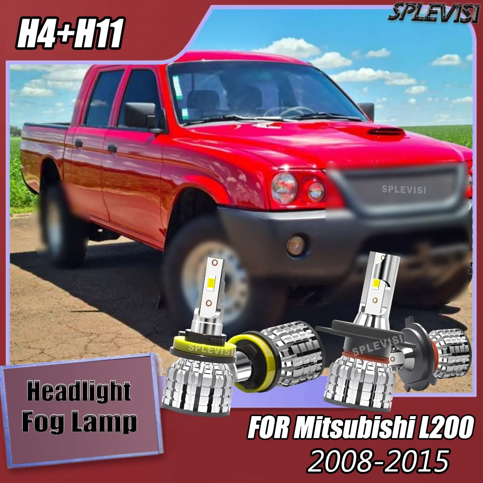 

12v 6000k White Enduring And Enduring LED Headlight Foglamp SPLEVISI For Mitsubishi L200 2008 2009 2010 2011 2012 2013 2014 2015