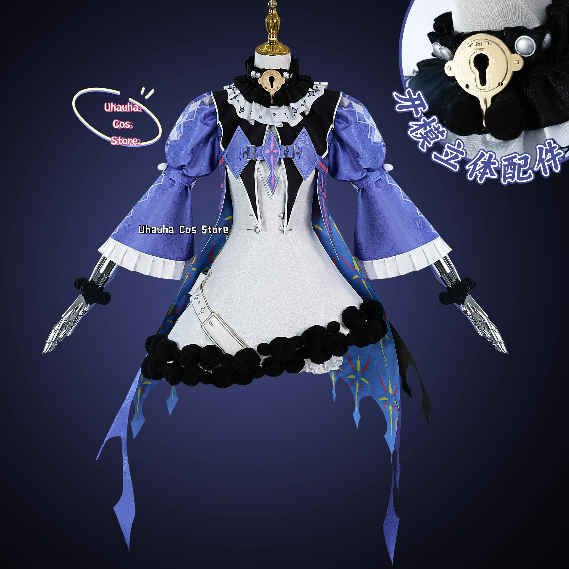 لعبة Wuthering موجات روسيا تأثيري حلي القوطية لوليتا فستان المرأة زي شعر مستعار إكسسوارات أحذية أنيمي حفلة لعب الأدوار البدلة