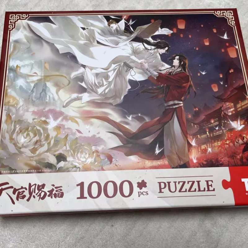 

Genuine 1000pcs Heavenly Official Blessing Puzzle Xie Lian Hua Cheng Assembly Puzzle Figure Desktop Ornament Collection Toy Gift