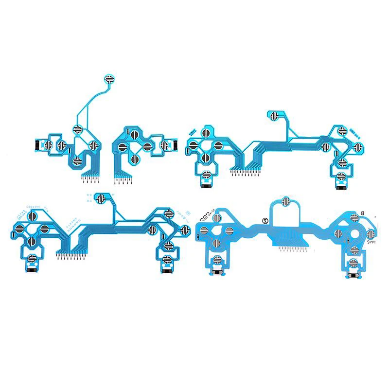 Replacement Buttons Ribbon Circuit Board For PS4 Dualshock 4 Pro Slim Controller Conductive Film Keypad Flex Cable PCB