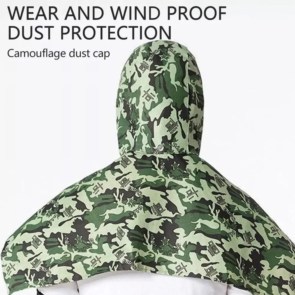 Washable Full Protective Welding Hood New Sun Protection Dustproof Welding Neck Cover Outdoor for Men Women Welding Lens