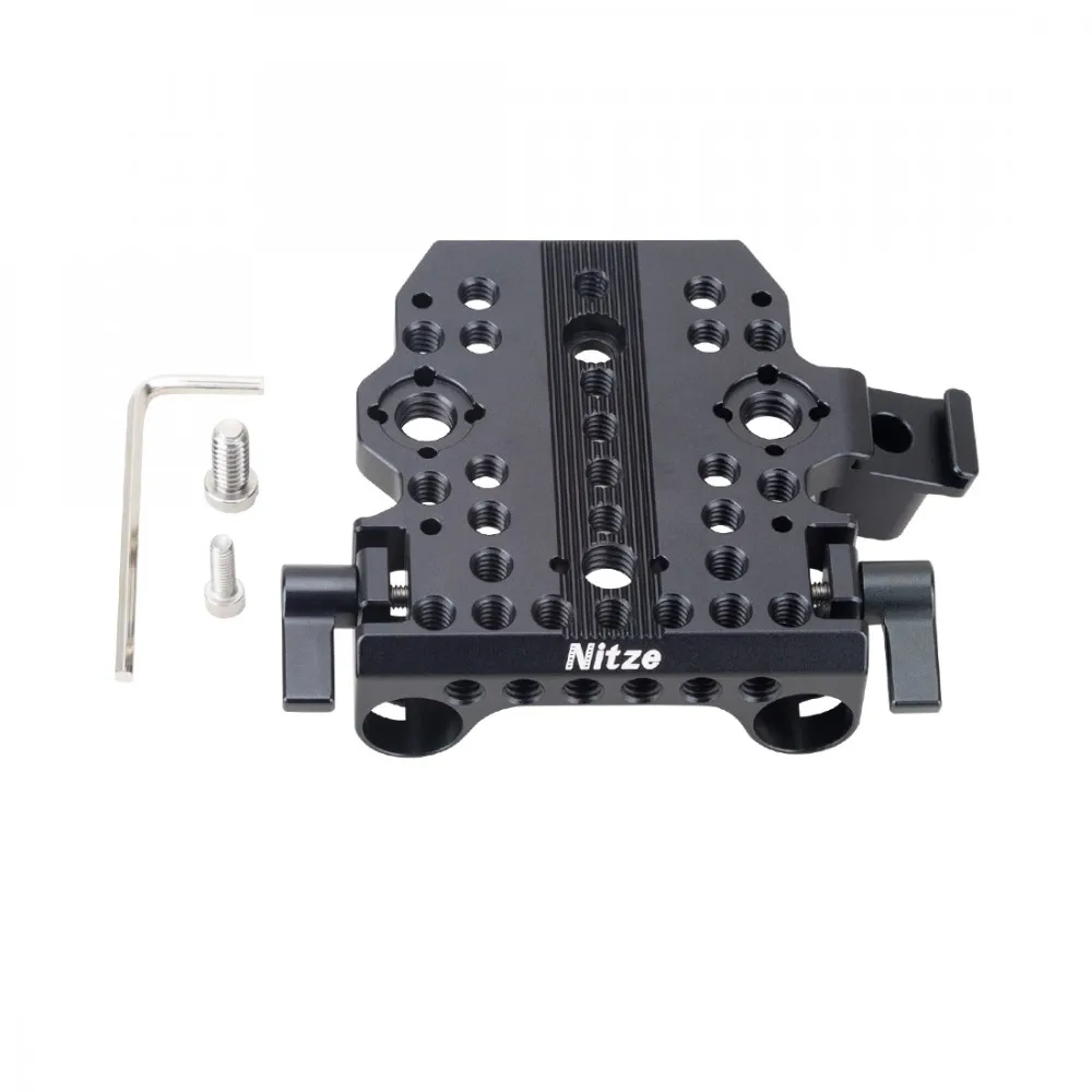 NITZE Top Plate Cheeseplate 15mm Rods Clamp FOR CANON C70 CAMERA T-C01