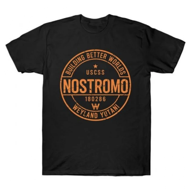 

USCSS Nostromo 0412 Sci-Fi Alien Gift T-Shirt Weyland LV-426 Xenomorp Horror movie Short Sleeve Graphic clothes All size tops