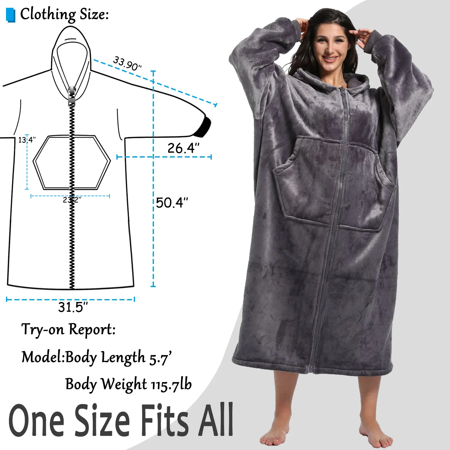 冬用のゆったりとしたフード付きジッパーパジャマで、カジュアルな生活や家庭での使用に適しています。 内側は厚いパッドが入っています。