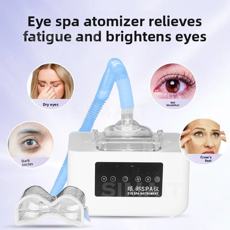 Eye Massager with Hot & Cold Therapy, Atomized Spray for Dry Eye Relief, Portable Eye Care Device for Fatigue
