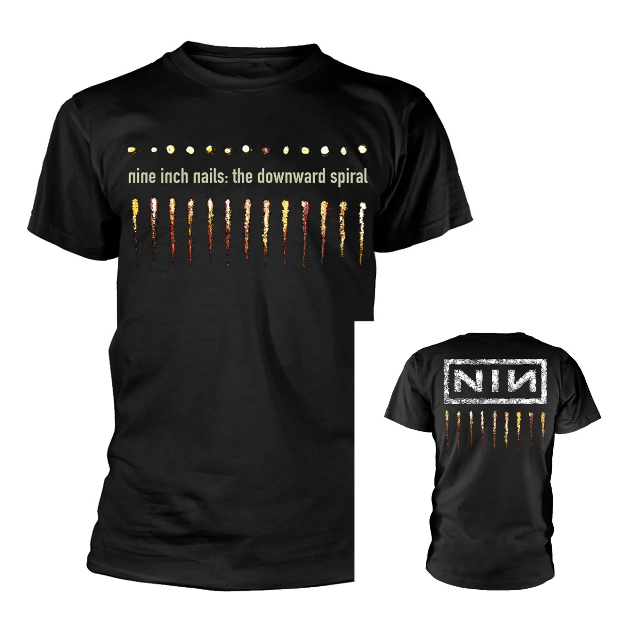 Klassisches Logo Nine Inch Nails NIN Band T-Shirt Baumwolle Grafik-T-Shirt Herren Damen Sommer Streetwear – Detail 6