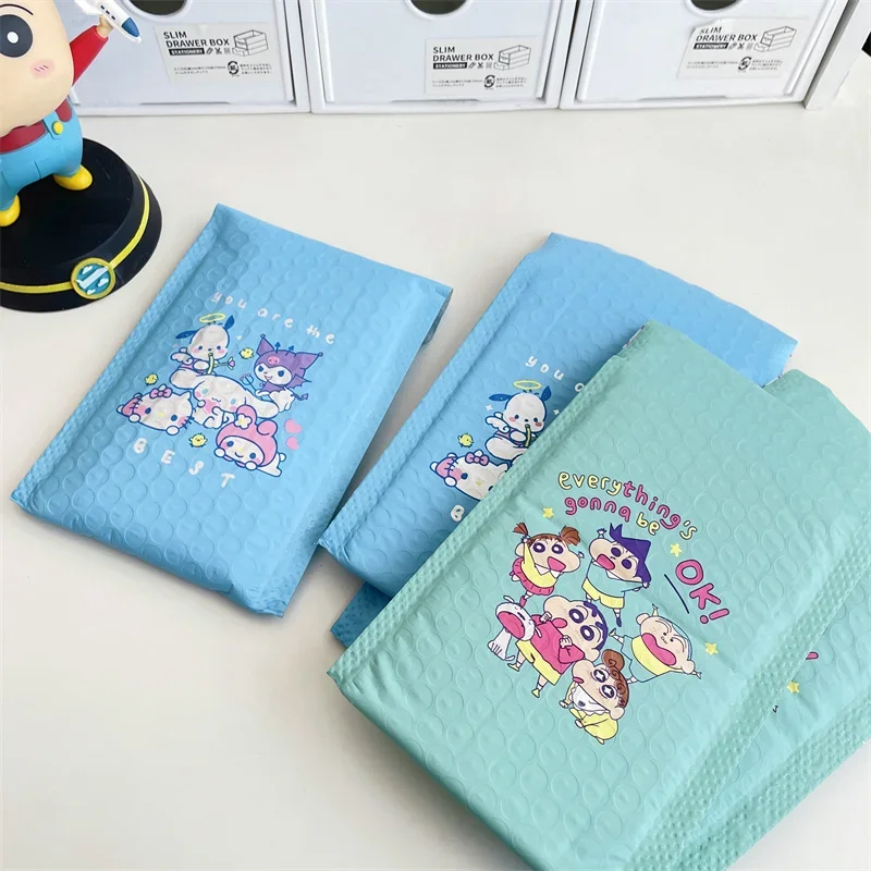 20Pcs Bubble Bag Kawaii Sanrio Kuromi My Melody Anime Figure Color Packing Bag Guka Bubble Wrap Shockproof Thicken Festival Gift