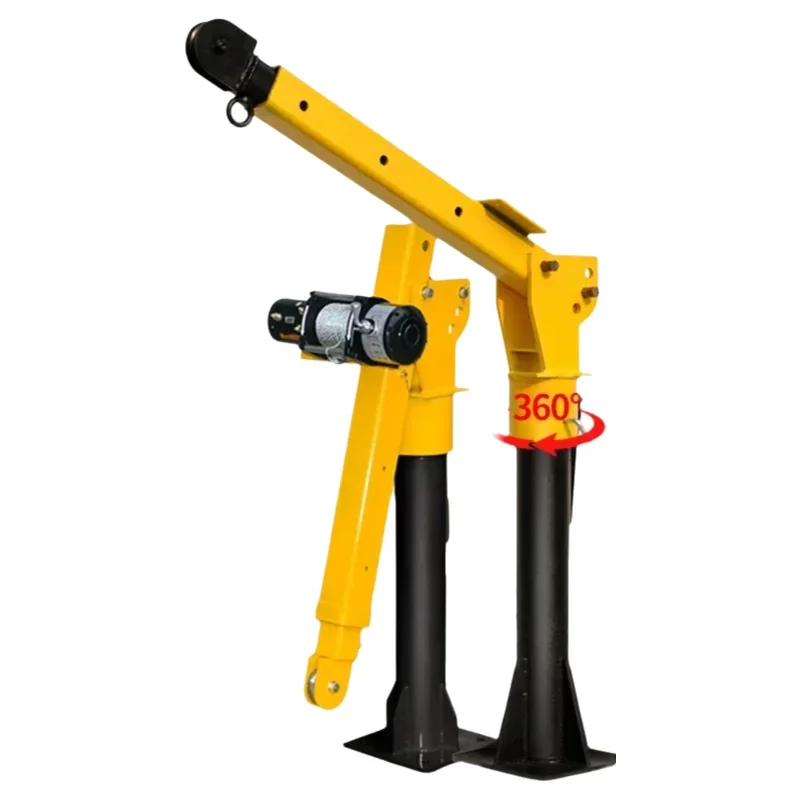 Truck 12V Vehicle 24V Mini 1 Ton Lifting Jib Crane Handling Warehousing Transportation Transportation