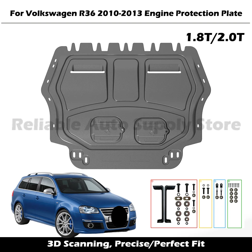 

High Quality Engine Guard Durable Underbody Protection Splash Proof Mud Flap Car Bottom Shield For Volkswagen R36 2010-2013