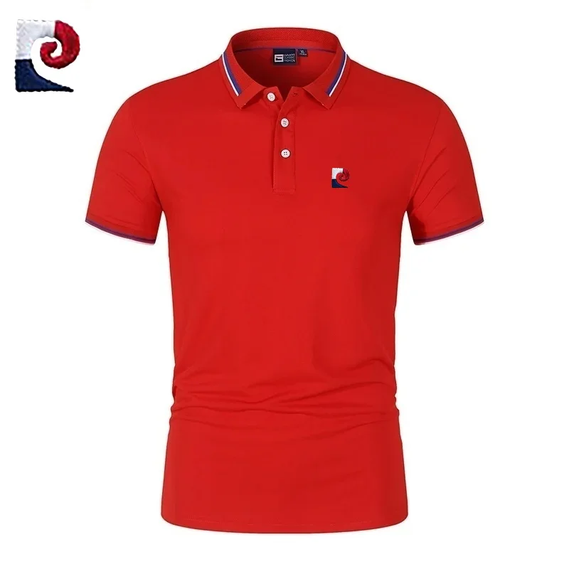 

Summer men's high-quality short sleeved polo shirt, new fashionable, casual, breathable, cool sports T-shirt top