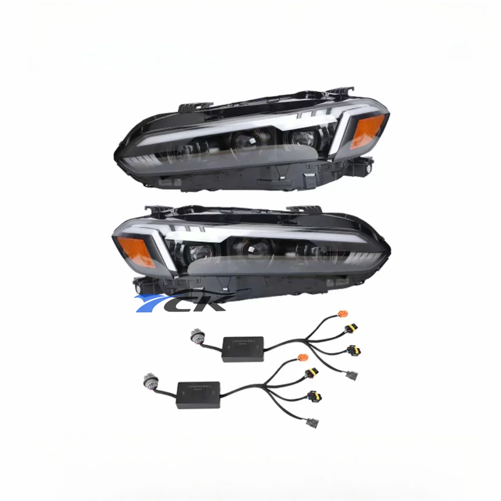 

Upgrade A pair Car Lights for 2022 2023 2024 2025 Honda Civic Headlight Assembly car accessories with adapter cable
