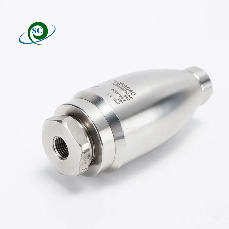 CS Stainless Steel 500Bar High Pressure Spray Turbo Nozzles Rotary Washing Nozzle for Surface Derusting Washing machine