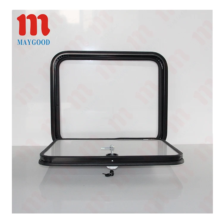 Custom Size Aluminum Alloy Rv Access Door Luggage Door Factory Price Profile Frame Compartment Door Locks for Caravans Camping