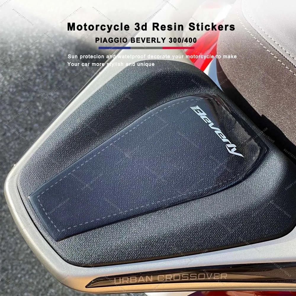 

For Piaggio Beverly 300 and 400 2022 Motorcycl Tail Protection Sticker 3D Resin Waterproof Anti-scratch Decal