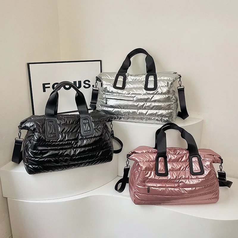 Women's Fitness Bag - Sports Bag, Waterproof for Swimming Yoga Handheld & Shoulder Strap Travel Luggage Bag with Large Capacity