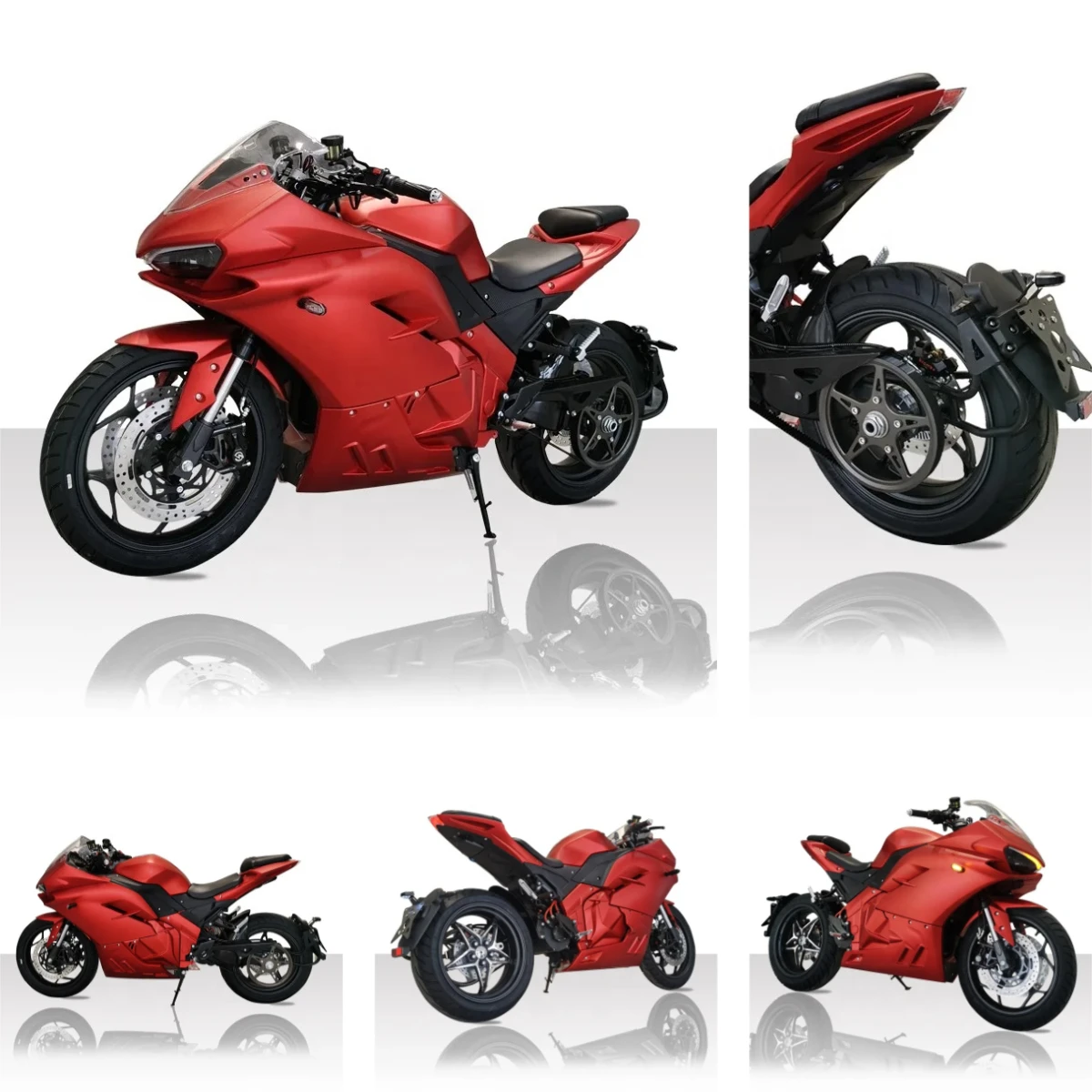 

Strovan Motorcycle Classic Cafe Racer Fairing Spoke Wheels For Single Swing Arm 8000W 12000W Electric Motorcycles