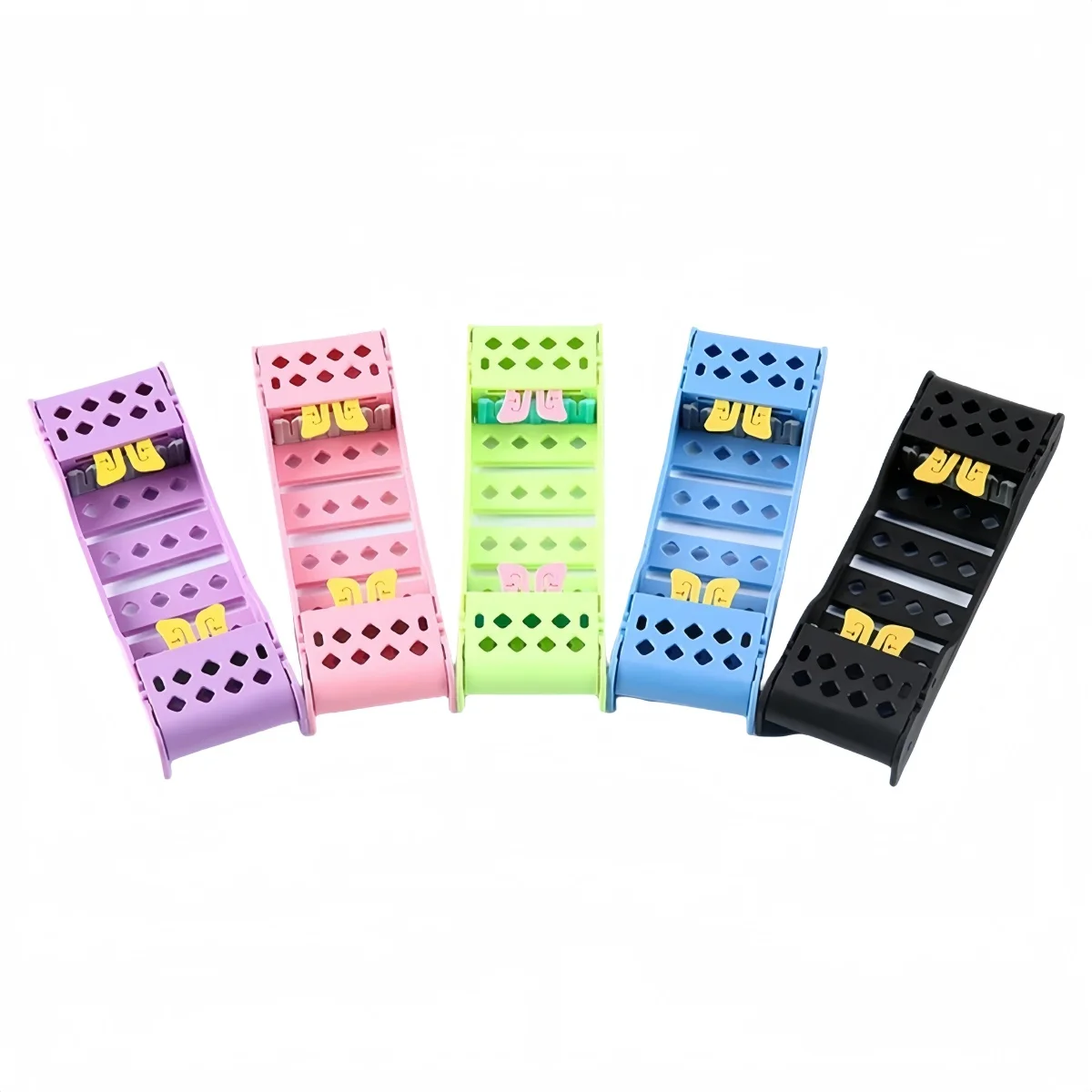 

1Pcs Dental Instrument Box 135℃ Autoclavable Plastic 4 Holders Storage Rack Non-Slip Odor-Reducing Dental Sterilization Box