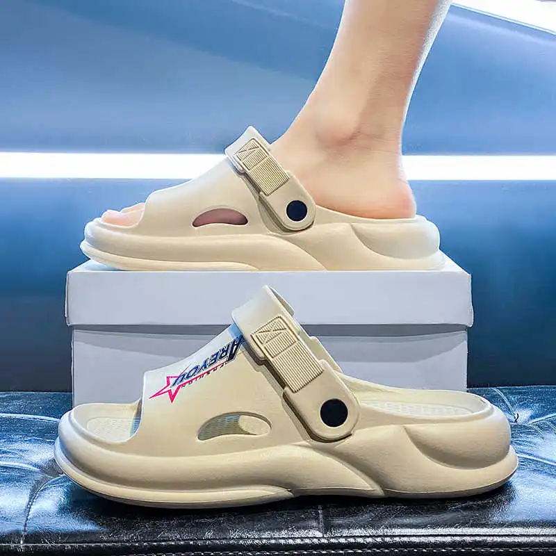 

Осенние сандалии для душа, мужские тапочки, мужские шлепанцы, шлепанцы, брендовые кроссовки, спортивные роскошные туфли Vzuttya Luxury Special